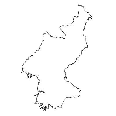 朝鮮民主主義人民共和国無料フリーイラスト｜無地(白)